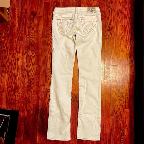 True Religion- White Straight Leg Size 27 - Picture 2 of 8